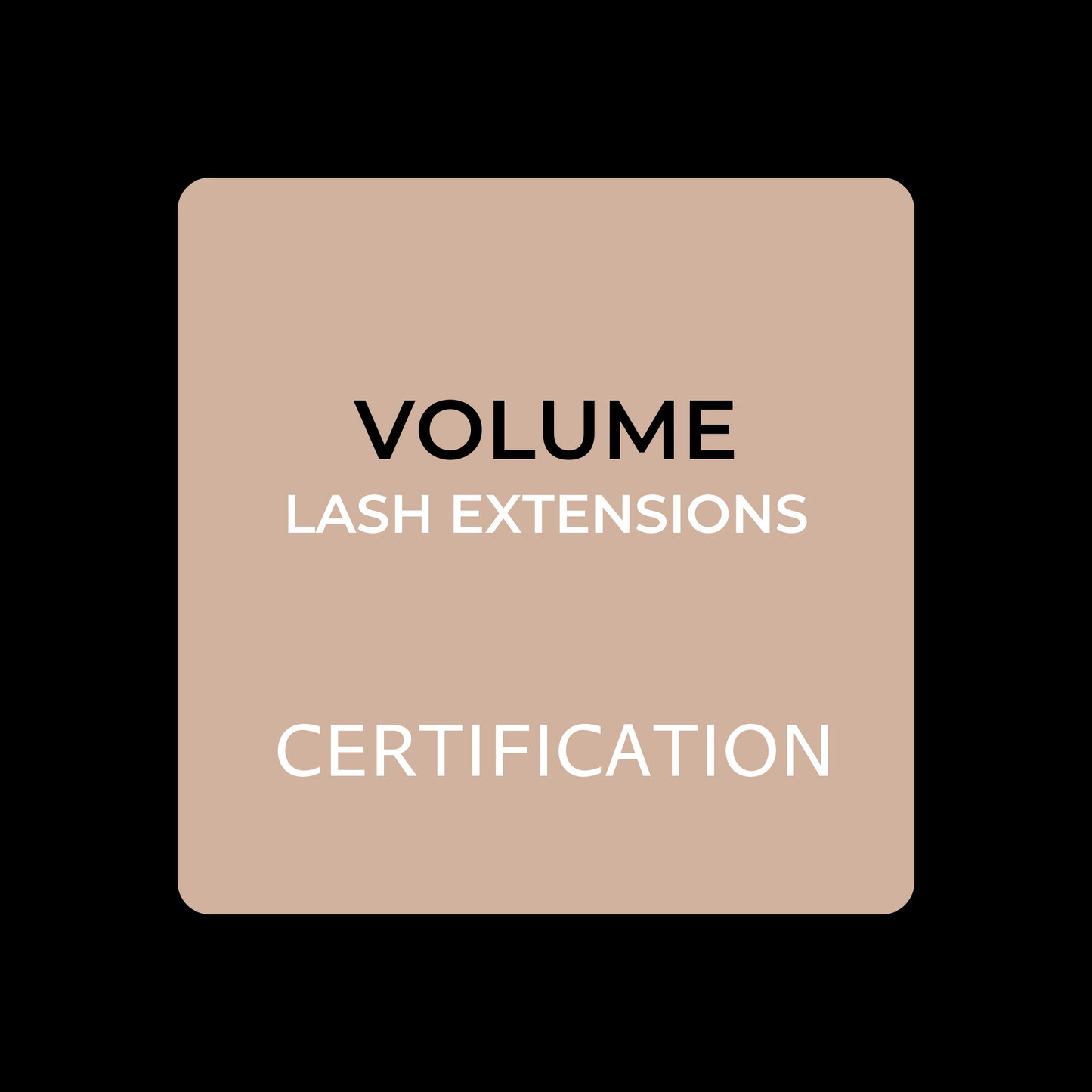 VOLUME LASH EXTENSIONS TRAINING